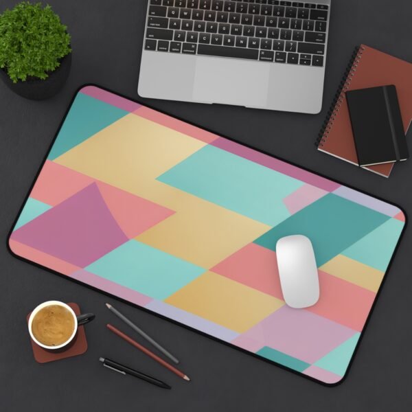 mouse pad for aesthetic-minded workspaces, desk mat for clean color pairings, workspace mat that promotes focus through color