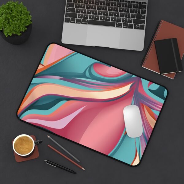 mouse pad that fits a sleek content desk, desk mat for tonal harmony across devices, workspace mat for clean interior design setups
