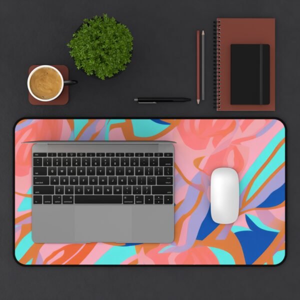 workspace mat for symmetrical camera framing, mouse pad with smooth photo-safe texture