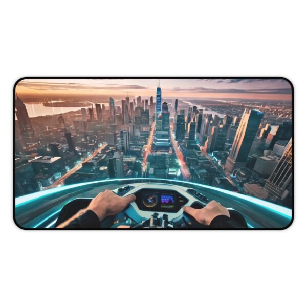 desk mat that pairs with any brand color scheme, workspace mat with elegant aesthetic contrast,