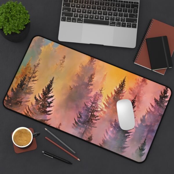 workspace mat for pro-level visual structure, mouse pad that matches neutral-tone product staging