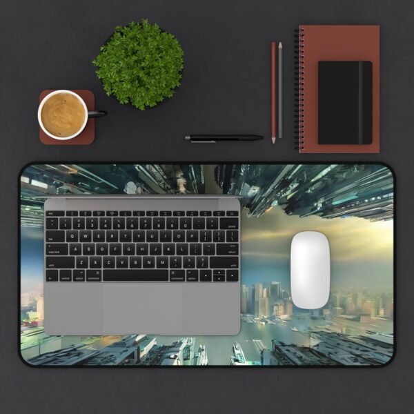 mouse pad that balances with visual gridlines, desk mat that compliments personal branding visuals,