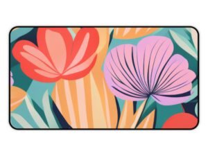 desk mat with high-contrast gear support, workspace mat with visual depth and flow, mouse pad that complements subtle workspaces