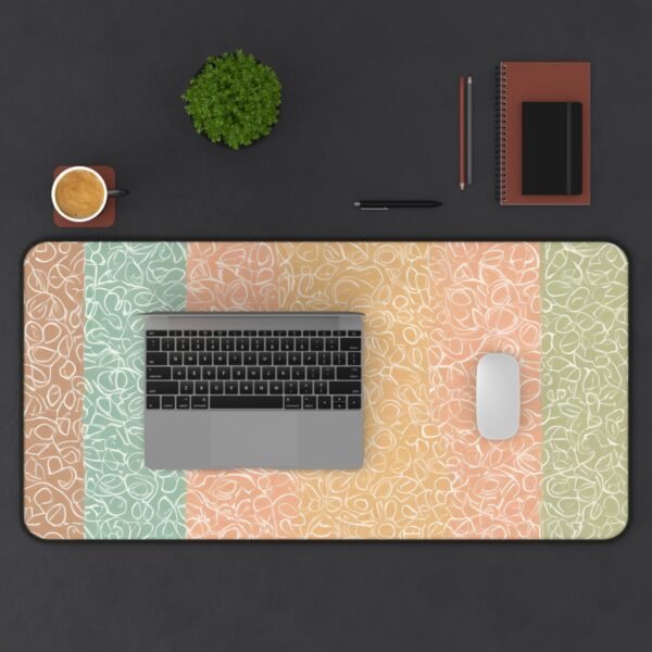 desk mat that supports visual processing, workspace mat that softens daily visuals, mouse pad with balanced light performance