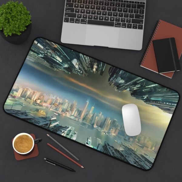mouse pad with color-blending softness, desk mat that simplifies workspace curation, workspace mat for warm light and soft edges