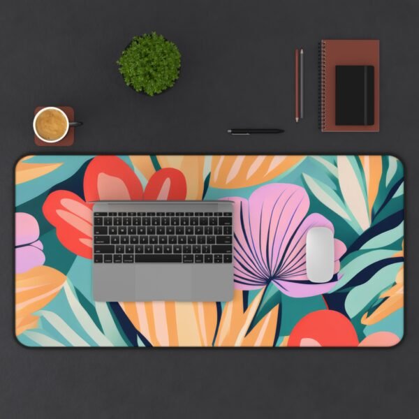 desk mat that never distracts the eye, workspace mat with soft-focus surface appeal,