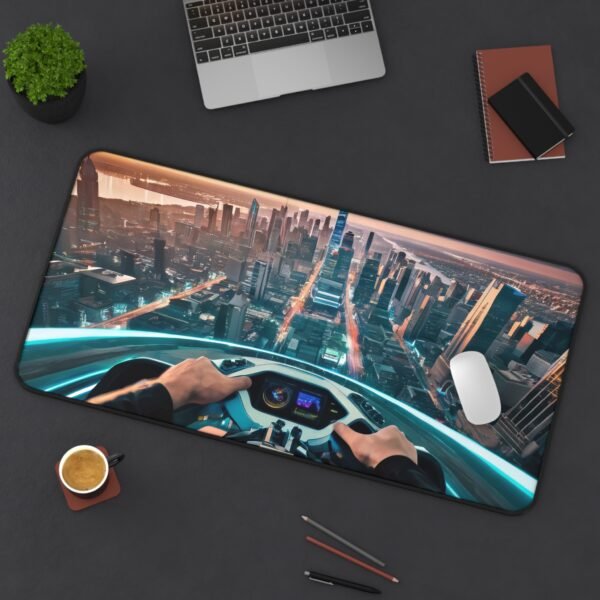 desk mat that matches aesthetic campaign looks, workspace mat that organizes composition, mouse pad with no-background interference, desk mat with photo-based layout precision