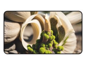 desk mat that blends with curated accessories, workspace mat for aesthetic photo consistency