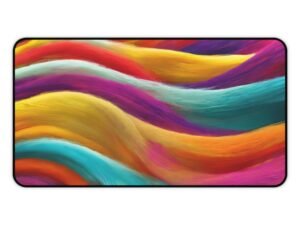 feature-worthy workspace pad, high-end presentation surface, clean aesthetic showcase mat