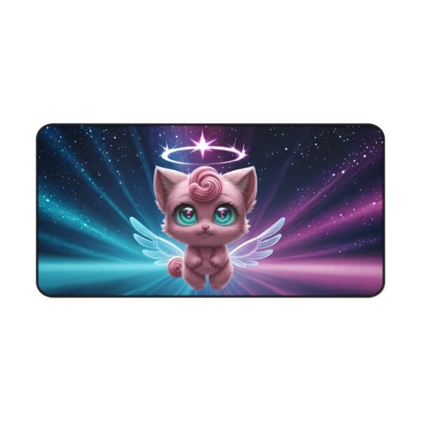 creative professional desk mat with tablet stand pairing, mouse pad for gaming laptop and controller, desk mat for USB-C hub and charger base