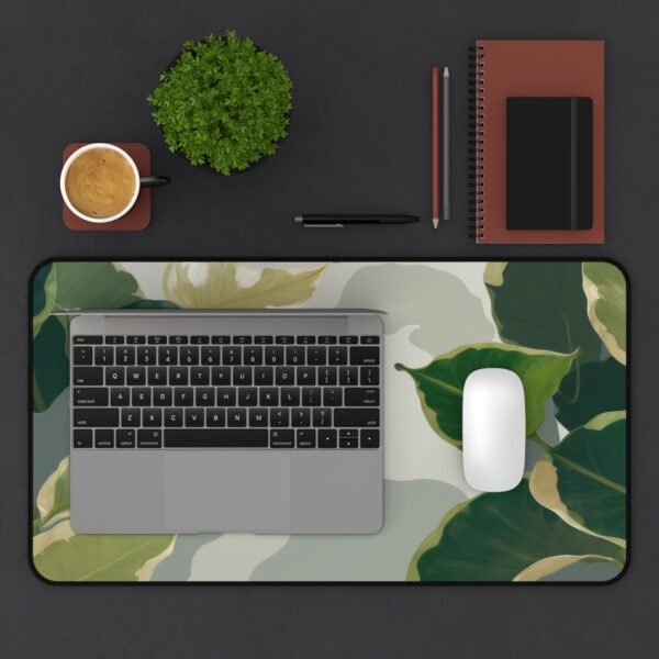 desk mat with soft surface, desk mat with minimalist design, desk mat with RGB lighting