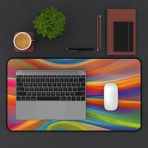 habit tracker desk mat, mindset desk pad, vision board surface mat, manifesting pad