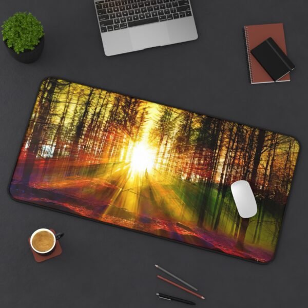 mouse pad inspired by wildflower fields for ambient home offices, desk mat with canyon-inspired hues for plant-filled desks, workspace mat inspired by alpine air for slow living workspaces