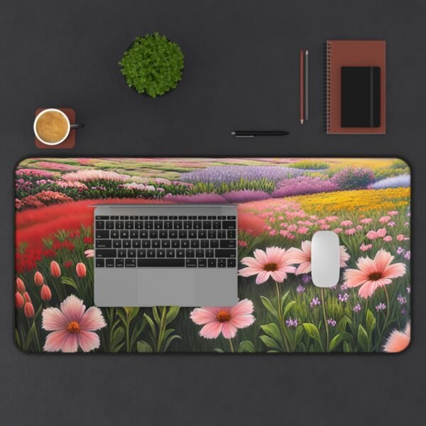 dual monitor desk mat, ultrawide monitor workspace pad, triple screen desk setup mat, curved monitor desk pad