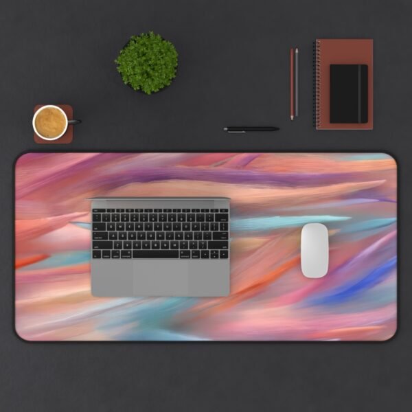 keyboard cam surface, top-down filming pad, macro shot desk mat, workspace with depth, workspace for motion