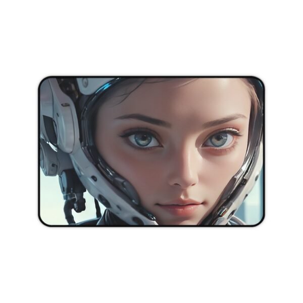 workspace mat with infrared-toned gradient for sci-fi inspired studios, mouse pad with hyperspace-inspired depth for responsive visual workflows