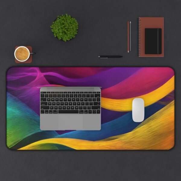 webinar host workspace, slide deck prep pad, video lecture desk mat, camera-ready setup