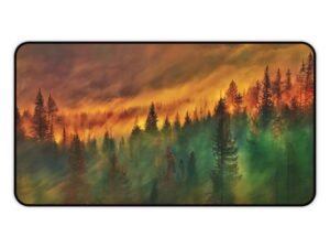 desk mat with inspired canyon hues, workspace mat for slow working rhythms, mouse pad for moodboard-ready natural tones