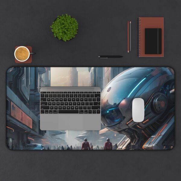 workspace mat with infrared-toned gradient for sci-fi inspired studios, mouse pad with hyperspace-inspired depth for responsive visual workflows,