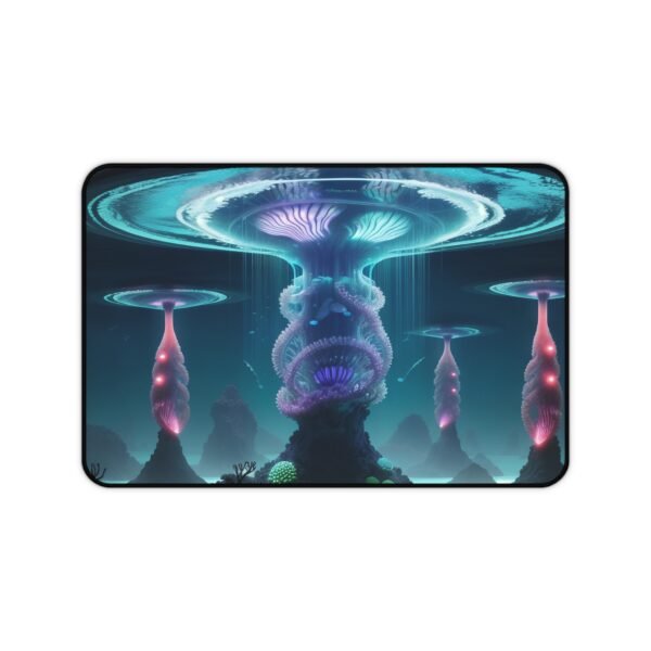 scratch-resistant workspace mat, child-safe mouse pad, odorless neoprene desk mat, machine-washable desk pad