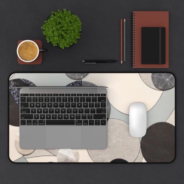 authenticity-driven desk mat, wellness-centered setup pad, holistic workspace surface