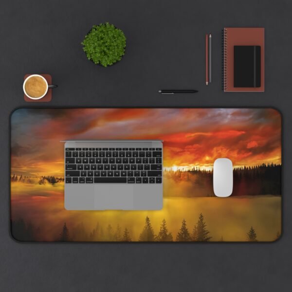 clay, and cloud tones, mouse pad with gentle forest floor energy, desk mat with effortless natural tone coordination, workspace mat for setups rooted in balance, mouse pad with earthy, non-distracting detail, desk mat for creators who recharge outdoors, workspace mat that softens and centers your space