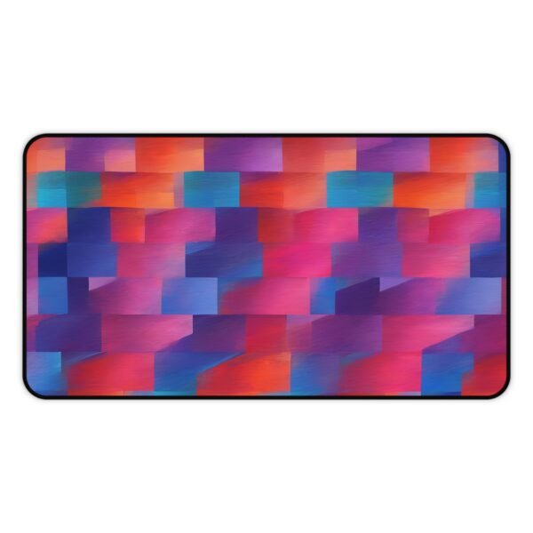 black neoprene surface, matte black desk mat, glossy finish pad, transparent workspace mat, frosted acrylic pad