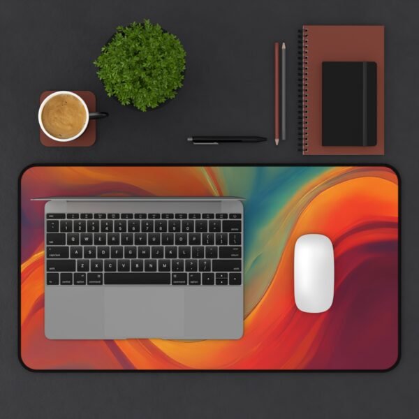 evergreen forest workspace, natural wood grain desk pad, oak finish surface mat, maple pattern desk pad,