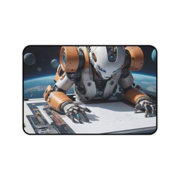 mouse pad with virtual signal matrix for ai-assisted productivity, mouse pad inspired by quantum logic design for digital workflow systems, workspace mat with nano-fabric texture for immersive interface design,