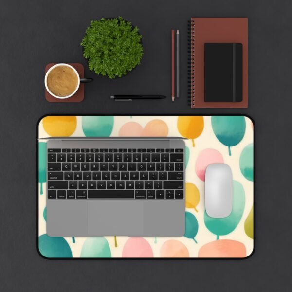 desk mat on floor desk setup, desk mat near balcony window, desk mat by bookshelf setup