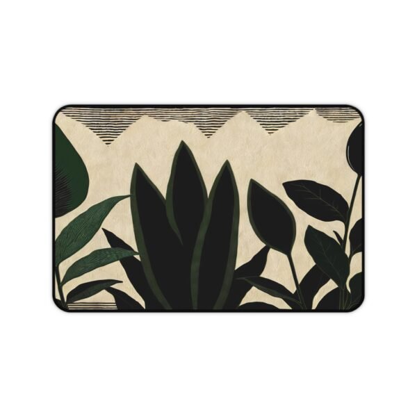 desk mat with fog gray blend, workspace mat that supports soft textures,