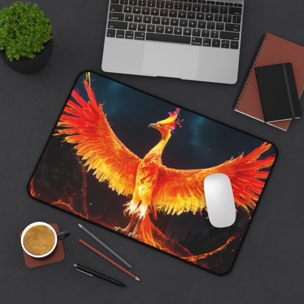 wide desk mat for dual monitors, thin desk pad for small desk, lightweight desk mat for travel