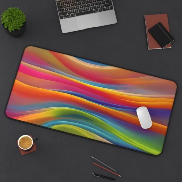 layout presentation pad, visual branding workspace, client pitch desk surface, brochure background mat