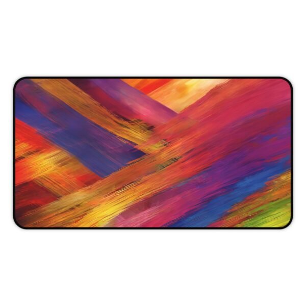 sunset color desk mat, sunrise tone workspace pad, overcast sky surface pad, thunderstorm desk mat, rainy day workspace aesthetic