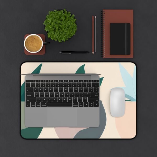 desk mat for small space productivity, workspace mat for matching tech setups, mouse pad for muted soft-tech gear
