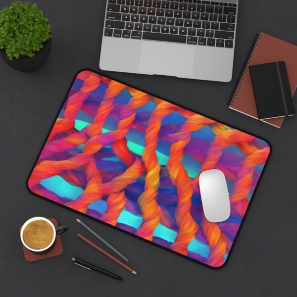 mushroom core workspace, forest floor desk mat, mossy green surface pad, stone texture desk mat