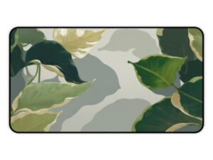desk mat with custom print, desk mat with galaxy pattern, desk mat with floral print, desk mat with abstract art
