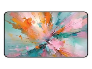 flexible home office pad, flexible workspace accessory, flexible keyboard mat, flexible mouse pad, artistic desk accessory