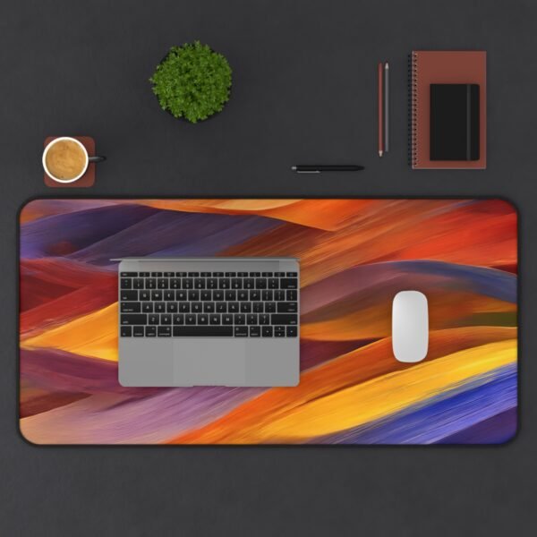 zodiac zone pad, tarot-friendly desk mat, intention-setting surface, crystal charging desk mat, energy alignment workspace