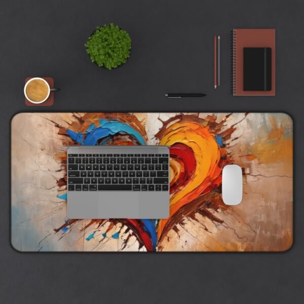 mouse pad for quiet joy in the little things, desk mat with design rooted in kindness, workspace mat that embraces soft resilience