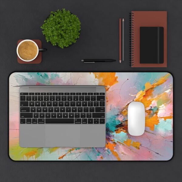 logo desk pad, logo workspace setup, design-centric desk pad, design-centric workspace mat, aesthetic zone gear