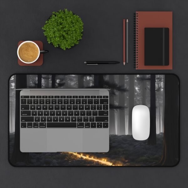 beachy summer workspace surface, floral springtime desk mat, seasonal color match pad, color-coordinated desk setup