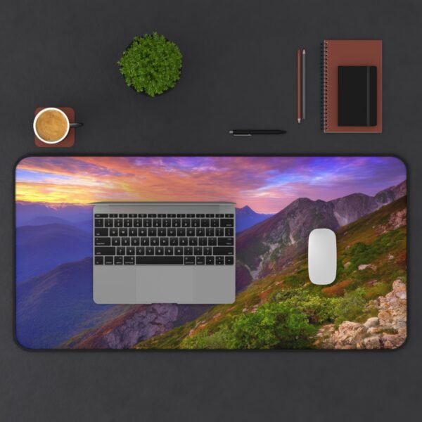 mouse pad for daily journaling stations, desk mat for crisp editorial setups, desk mat with abstract pattern in cool tones
