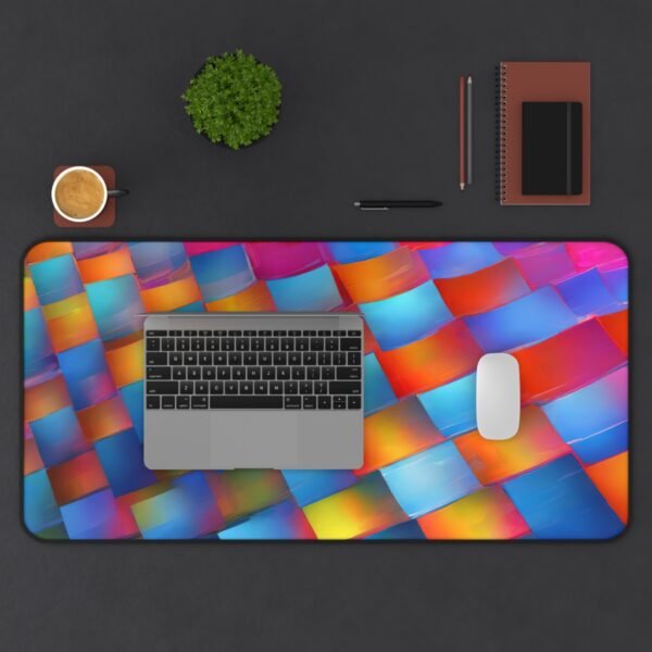 mint green workspace, sage desk mat, forest green surface, olive tone mouse pad, army green desk accessory