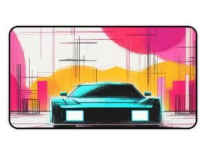 workspace mat with charcoal brush soft fade, mouse pad with earthy balance of stroke and silence, desk mat with dynamic movement in minimal form,