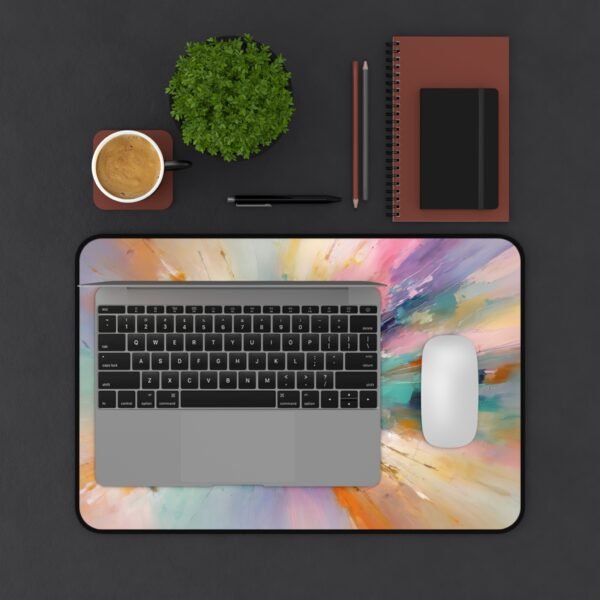 mouse office decor, neoprene desk mat, neoprene desktop pad, neoprene gear item, neoprene office setup