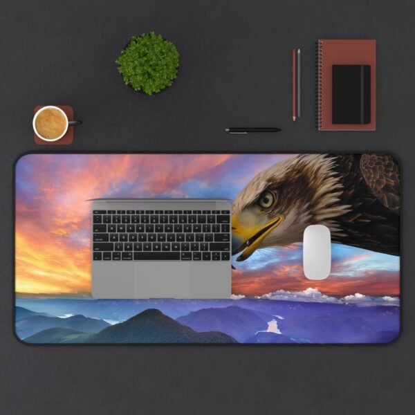 desk mat for the CEO version of you, desk mat for manifesting success, desk mat for elevating your environment, bald eagle life