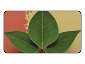 workspace mat that matches your mood board, mouse pad that’s smooth under pressure, desk mat that levels up your content, 3 leaf pothos