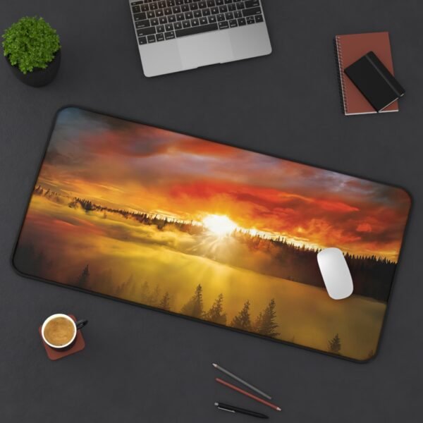 desk mat for nature-aligned productivity, workspace mat that pairs beautifully with bamboo and oak, mouse pad for eco-minimalist design, desk mat that matches the pace of quiet days, workspace mat with sand