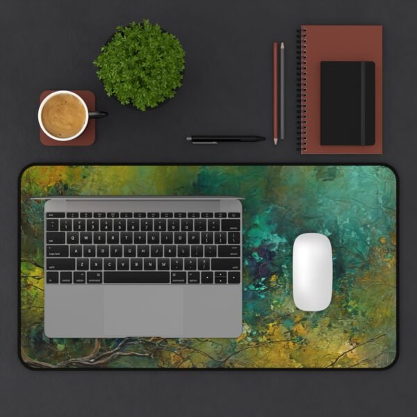 felt office setup, felt surface pad, flat desk surface, flat desktop pad, flat gear mat, flat layout decor